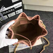 CHANEL LAMBSKIN DRAWSTRING BUCKET BAG PINK A91885 VS 06999 - 6