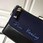 CHANEL GABRIELLE LARGE HOBO BAG BLUE 28CM - 5