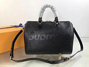 LOUIS VUITTON SUPREME HANDBAG BLACK M40432 - 3
