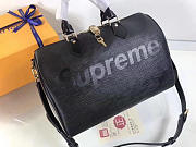 LOUIS VUITTON SUPREME HANDBAG BLACK M40432 - 5