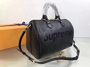 LOUIS VUITTON SUPREME HANDBAG BLACK M40432 - 6