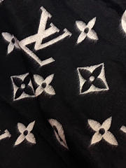 LOUIS VUITTON SUPREME SCARF BLACK - 5