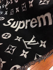LOUIS VUITTON SUPREME SCARF BLACK - 4