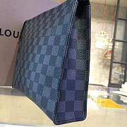 LV Toiletry Pouch Monogram Black Canvas 26CM - 5