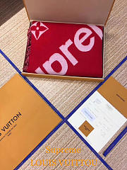 LOUIS VUITTON SUPREME SCARF RED 3089 - 3