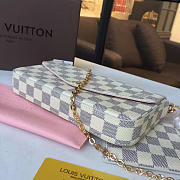 LOUIS VUITTON POCHETTE FELICIE DAMIER N63106 SIZE 21 x 11 x 2 CM - 4