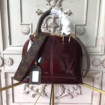 louis vuitton alma bb burgundy