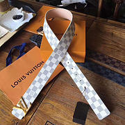 LOUIS VUITTON BELT DAMIER AZUR CANVAS 1 - 1
