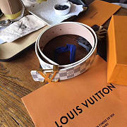 LOUIS VUITTON BELT DAMIER AZUR CANVAS 1 - 6
