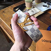 LOUIS VUITTON BELT DAMIER AZUR CANVAS 1 - 3