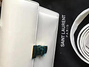 YSL SAINT LAURENT BLACK LEATHER MEDIUM HIGH SCHOOL SATCHEL BAG 5112 - 6