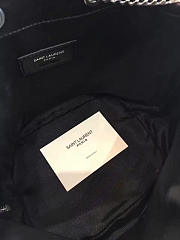 YSL CROCODILE EMBOSSED LEATHE BUCKET BAG BLACK 5136 - 3