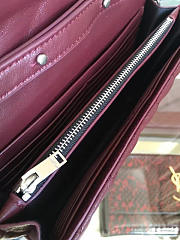 YSL ENVELOP SATCHEL WINE RED 5137 - 2