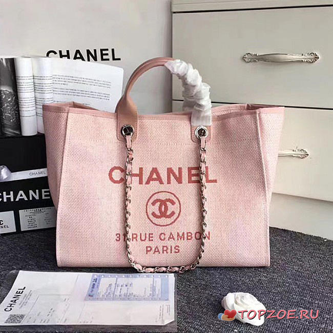 CHANEL LARGE SHOPPING BAG PINK A68046 VS 08719 - 1