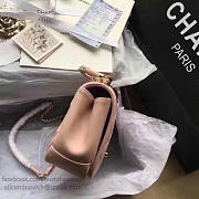 CHANEL CAVIAR QUILTED LAMBSKIN FLAP BAG WITH TOP HANDLE PINK A93752 VS 00969 - 3