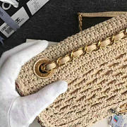 CHANEL CROCHET BRAID CAYO COCO FLAP BAG BEIGE A93680 VS 02814 - 5