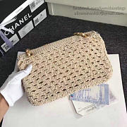 CHANEL CROCHET BRAID CAYO COCO FLAP BAG BEIGE A93680 VS 02814 - 4