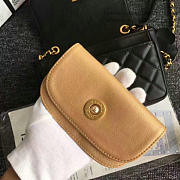 CHANEL CALFSKIN CAMELLIA WAIST CHAIN BAG BLACK A91830 VS 06486 - 4