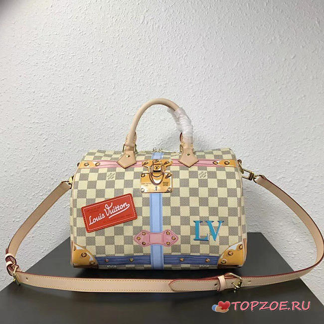 CohotBag lv speedy 30 damier azur coated canvas n41063 - 1
