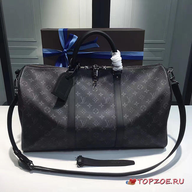 LV KEEPALL BANDOULIÈRE 55 NOIR - 1