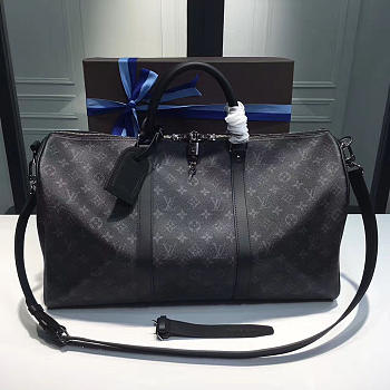 LV KEEPALL BANDOULIÈRE 55 NOIR