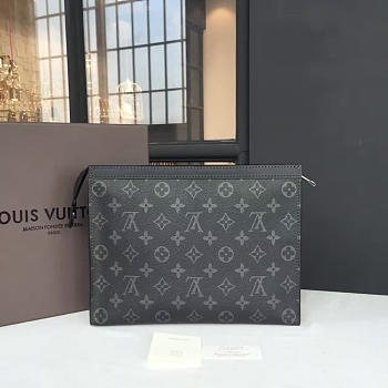 LV POCHETTE VOYAGE MM MONOGRAM ECLIPSE CANVAS 26CM