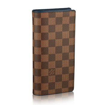 LOUIS VUITTON BRAZZA WALLET DAMIER EBENE N63168 LONG