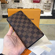 LOUIS VUITTON BRAZZA WALLET DAMIER EBENE N63168 LONG - 5