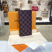 LOUIS VUITTON BRAZZA WALLET DAMIER EBENE N63168 LONG - 6