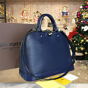 LOUIS VUITTON ALMA PM EPI LEATHER INDIGO M40620 - 5