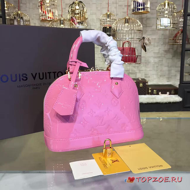 LOUIS VUITTON ALMA BB MONOGRAM VERNIS LEATHER 3545 - 1