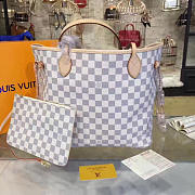 LV NEVERFULL DAMIER AZUR NEO MM BEIGE - 5