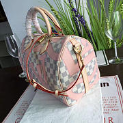 CohotBag louis vuitton speedy damier azur canvas pink - 2