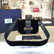 PRADA VELVET CAHIER BAG BLACK 4263 - 1