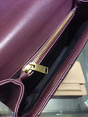 YSL GOLD MONOGRAM COLLEGE WINE RED 5113 - 6