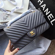 CHANEL CLASSIC HANDBAG GREY - 2