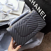 CHANEL CLASSIC HANDBAG GREY - 3