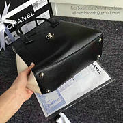 CHANEL CALFSKIN LARGE SHOPPING BAG BLACK A69929 VS 08388 - 2