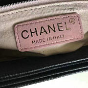 CHANEL GRAINED CALFSKIN FLAP BAG WITH TOP HANDLE BLACK A93633 VS 04911 - 6