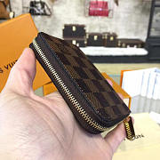 LOUIS VUITTON ZIPPY COIN PURSE DAMIER EBÈNE CANVAS 3166 - 2
