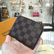 LOUIS VUITTON ZIPPY COIN PURSE DAMIER EBÈNE CANVAS 3166 - 6