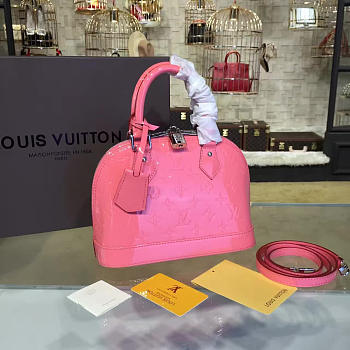 LV ALMA BB HORNSKIN MONOGRAM VERNIS LEATHER