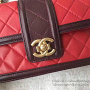CHANEL LAMBSKIN SMALL WALLET ON CHAIN RED A91365 VS 01732 - 6