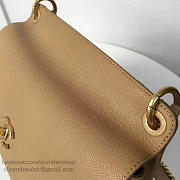 CHANEL GRAINED CALFSKIN LARGE TOP HANDLE FLAP BAG BEIGE A93757 VS 03950 - 2