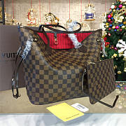 LV NEVERFULL MM RED SIZE 32CM - 5