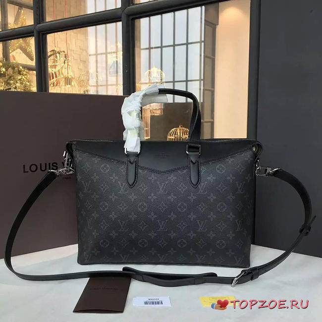 LV Monogram Eclipse Explorer Briefcase 39CM - 1