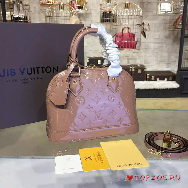 LOUIS VUITTON ALMA BB MONOGRAM VERNIS LEATHER 3547 - 1