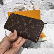 LOUIS VUITTON CLEMENCE WALLET PINK FLOWER - 5