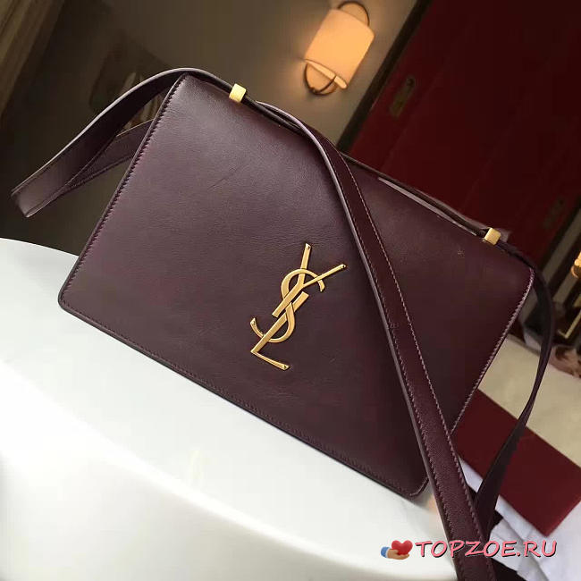 ysl monogram small dylan shoulder bag wine red CohotBag 4864 - 1