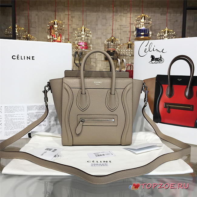 CELINE NANO LEATHER SHOULDER BAG Z1036 - 1